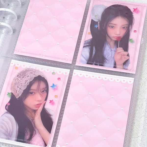 MINS STUDIOS Plush Pink Binder Pocket Paper