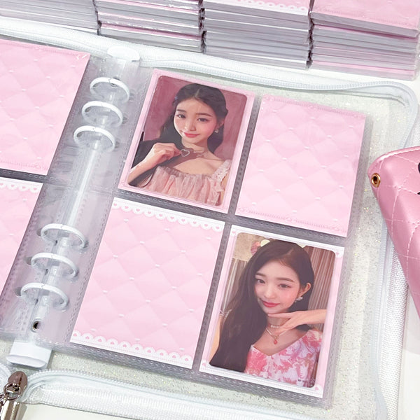 MINS STUDIOS Plush Pink Binder Pocket Paper