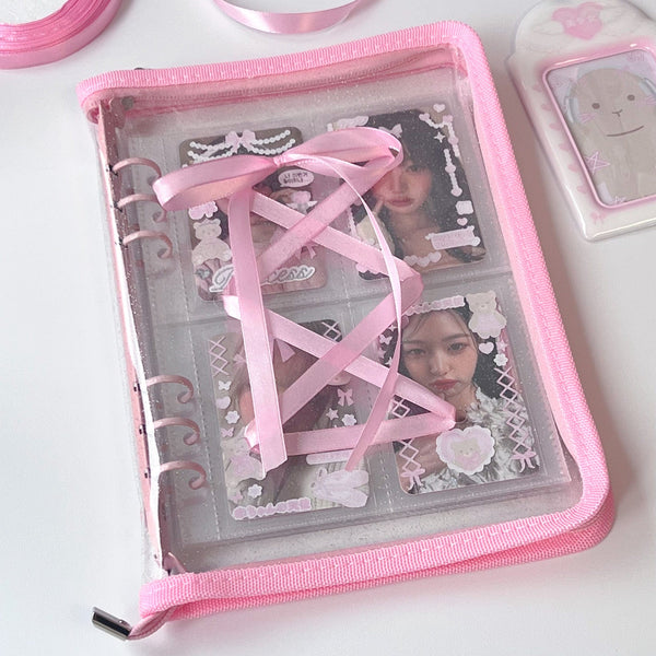 MINS STUDIOS A5 Ribbon Zipper Binder + Pages