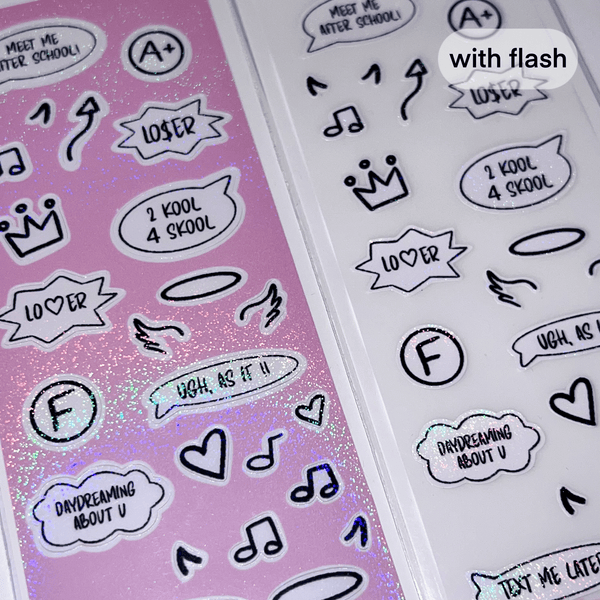 MINS STUDIOS After School Text Bubble Sticker