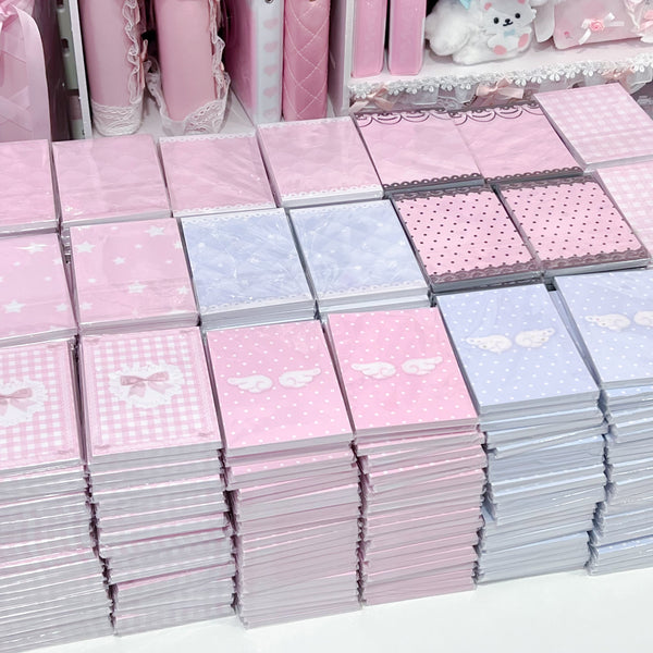 MINS STUDIOS Plush Pink Binder Pocket Paper