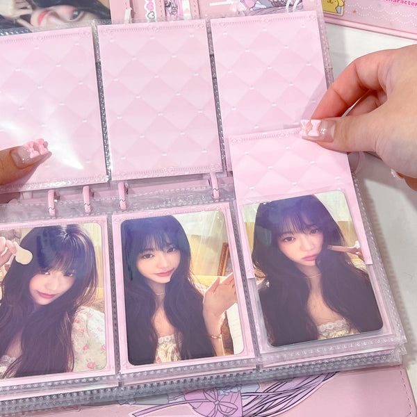 MINS STUDIOS Plush Pink Binder Pocket Paper