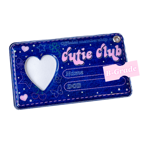 MINS STUDIOS Denim Cutie Club ID Card Holder B Grade