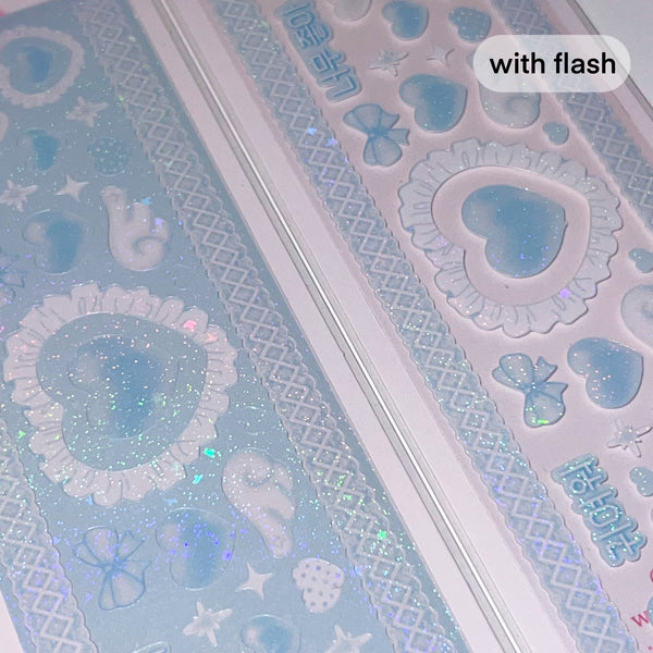 MINS STUDIOS Blue Valentine Deco Sticker