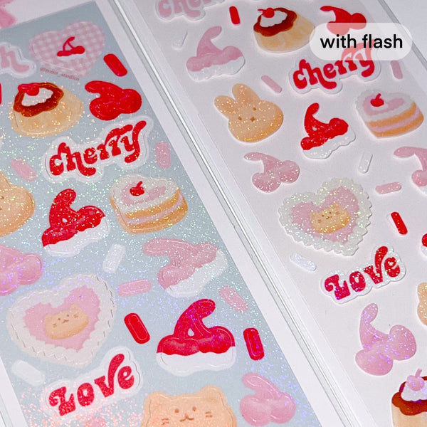MINS STUDIOS Cherish Cherry Deco Sticker