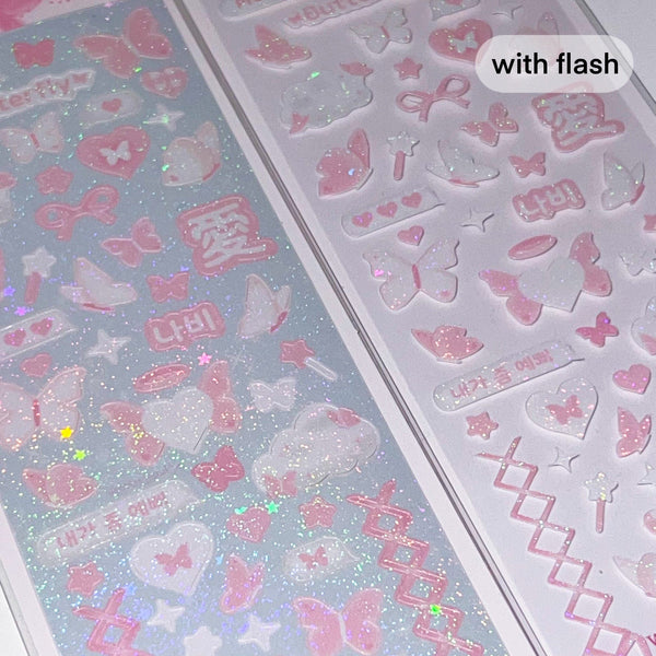 MINS STUDIOS Fairy Butterfly Deco Sticker