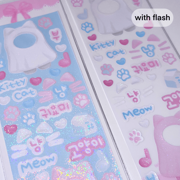MINS STUDIOS Ghost Kitty Deco Sticker