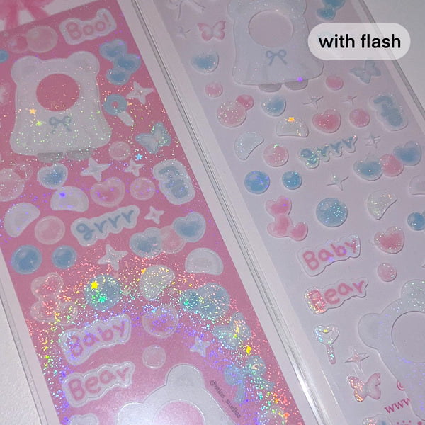 MINS STUDIOS Ghost Bear Deco Sticker