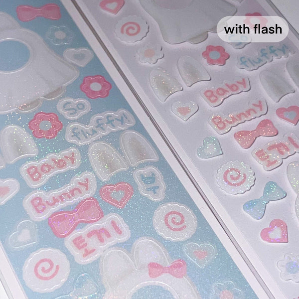 MINS STUDIOS Ghost Bunny Deco Sticker