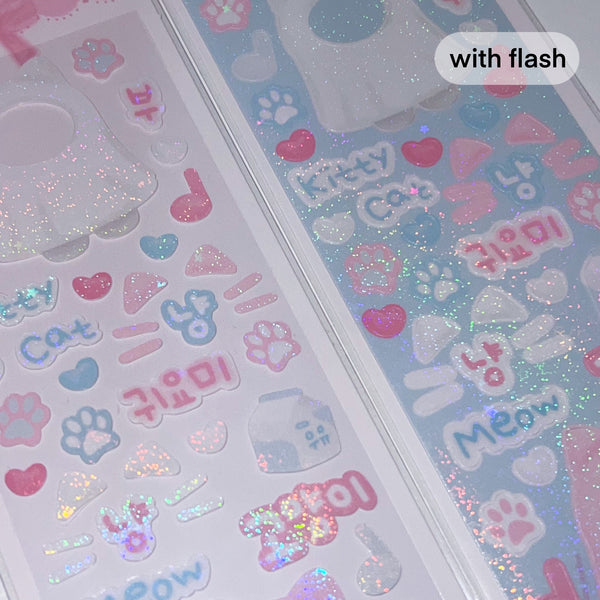 MINS STUDIOS Ghost Kitty Deco Sticker