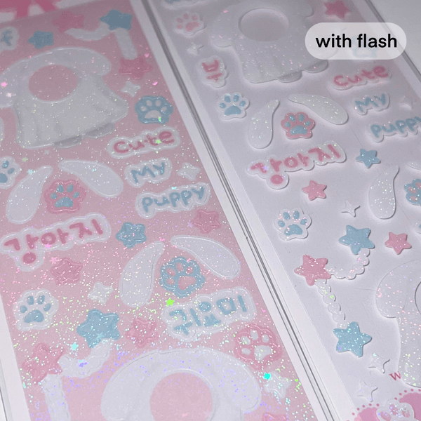 MINS STUDIOS Ghost Puppy Deco Sticker