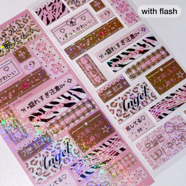 MINS STUDIOS Gyaru Mini Label Sticker