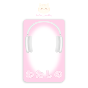 MINS STUDIOS Headphones Deco Frame