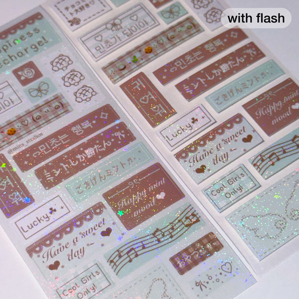 MINS STUDIOS Mint Choco Mini Label Sticker *coming soon*