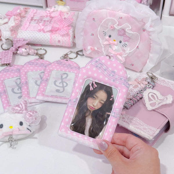 MINS STUDIOS Pink Melody Card Holder