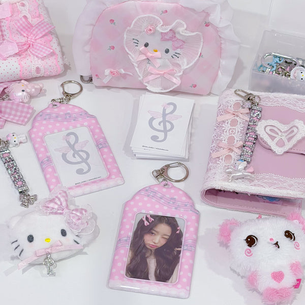 MINS STUDIOS Pink Melody Card Holder
