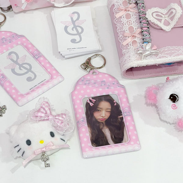 MINS STUDIOS Pink Melody Card Holder