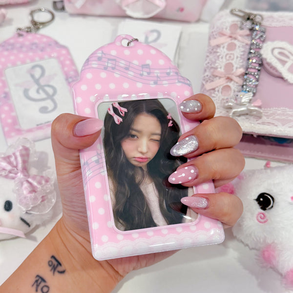 MINS STUDIOS Pink Melody Card Holder