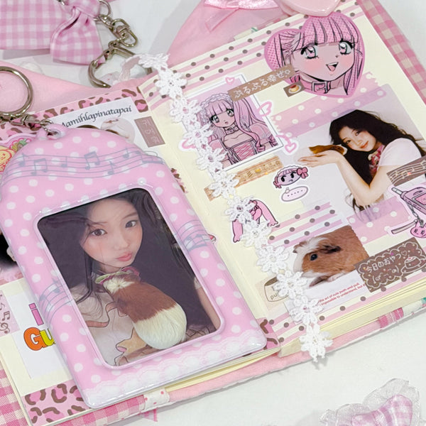 MINS STUDIOS Pink Melody Card Holder