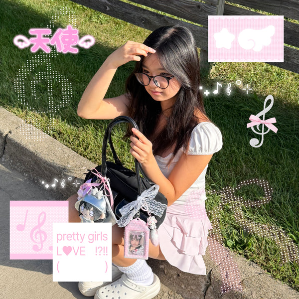 MINS STUDIOS Pink Melody Card Holder