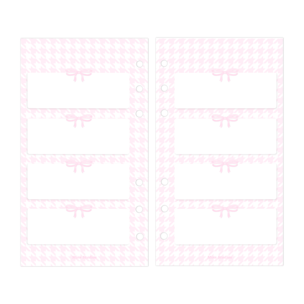 A6 Princess Weekly Binder Refill
