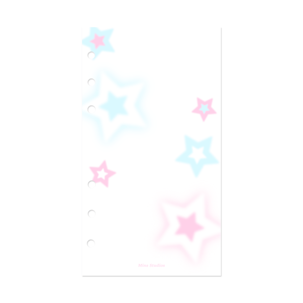A6 Rockstar White Binder Refill