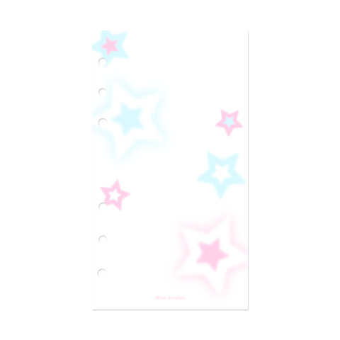 A6 Rockstar White Binder Refill