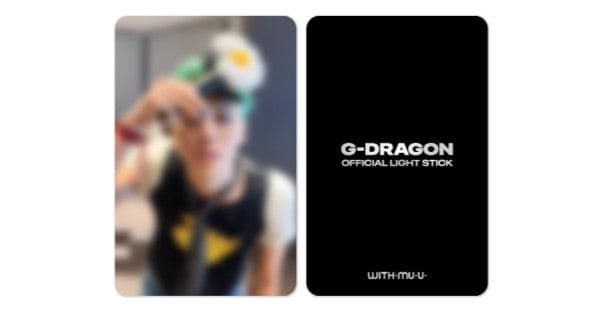 G-DRAGON - OFFICIAL LIGHT STICK + CRADLE + PHOTOCARD