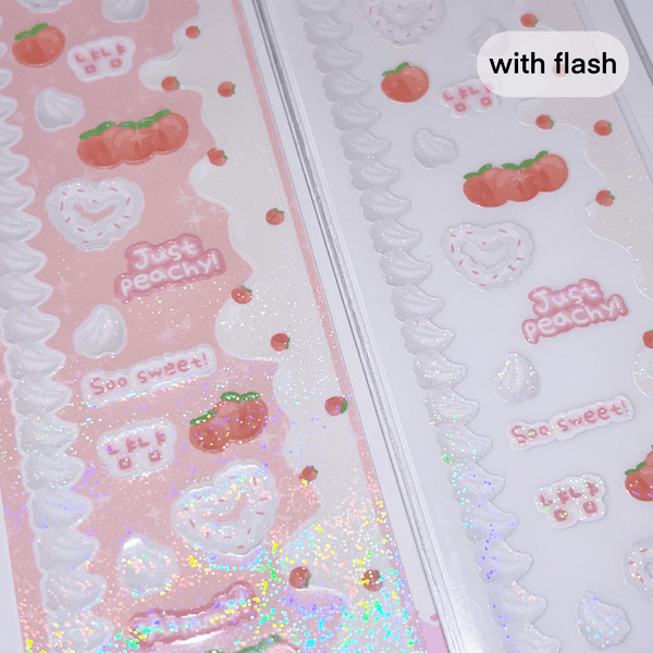 MINS STUDIOS Peaches N Cream Deco Sticker