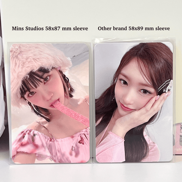 MINS STUDIOS [58x87mm] Clear Ultra-Hard Photocard Sleeves (140 microns)