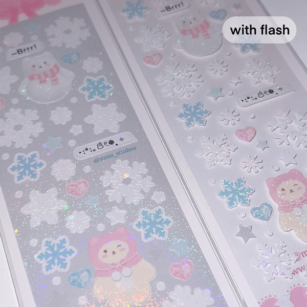 MINS STUDIOS Snowy Day Deco Sticker