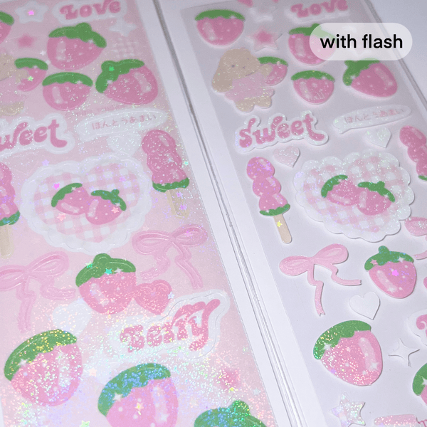 MINS STUDIOS Strawberry Deco Sticker