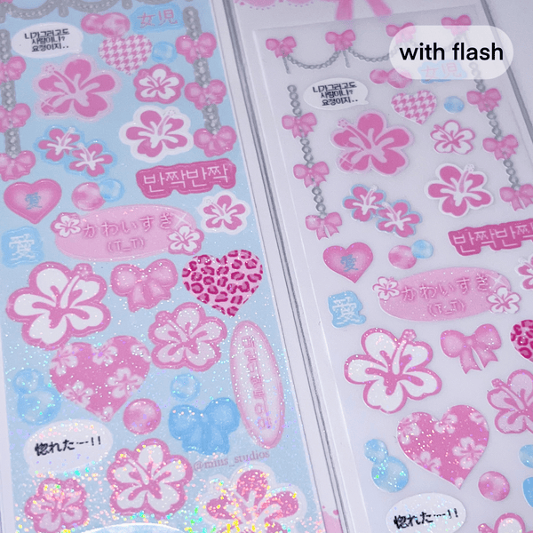 MINS STUDIOS Summer Love Deco Sticker