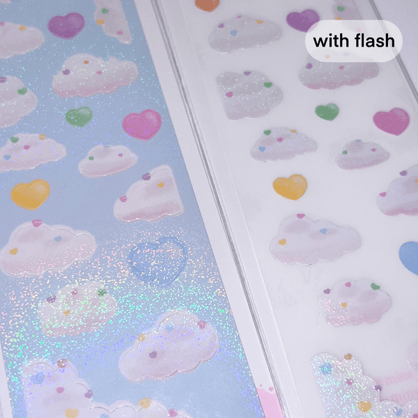 MINS STUDIOS Sweetheart Clouds Sticker
