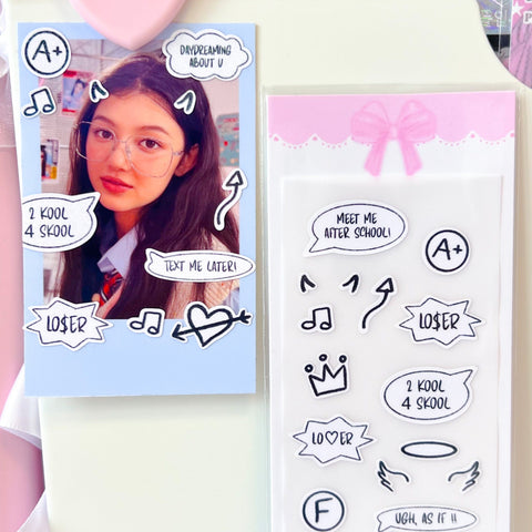 MINS STUDIOS After School Text Bubble Sticker