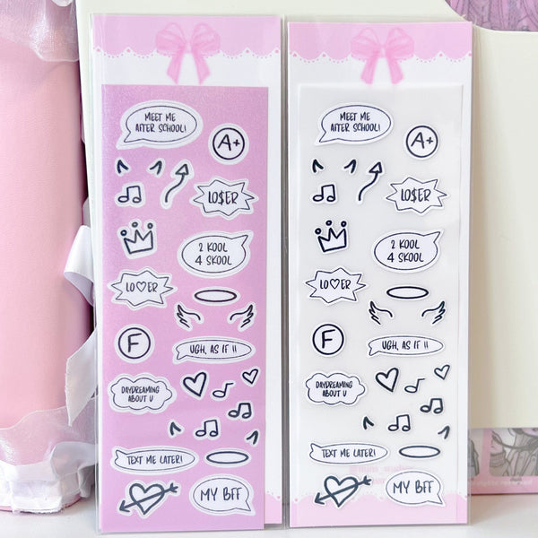 MINS STUDIOS After School Text Bubble Sticker