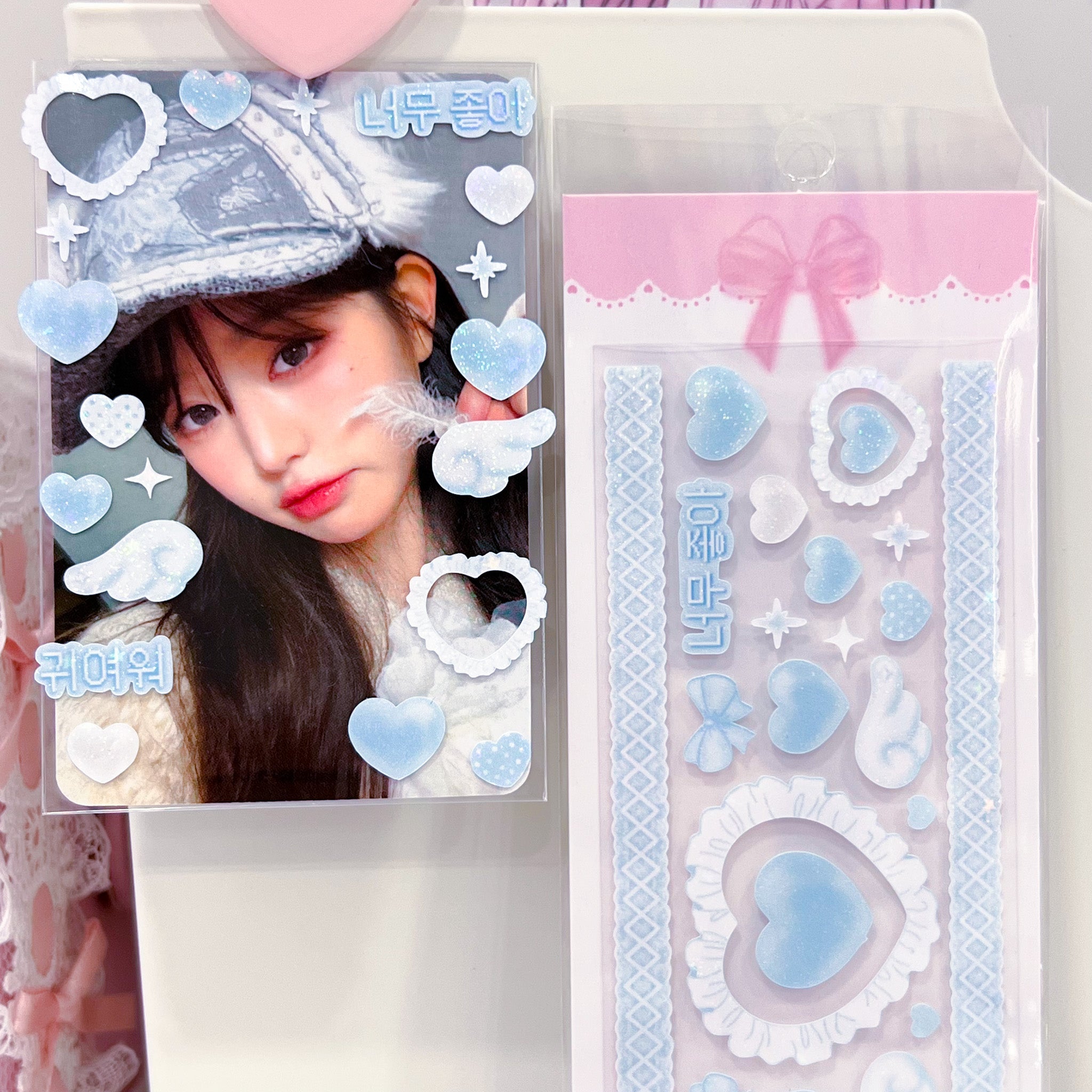 MINS STUDIOS Blue Valentine Deco Sticker