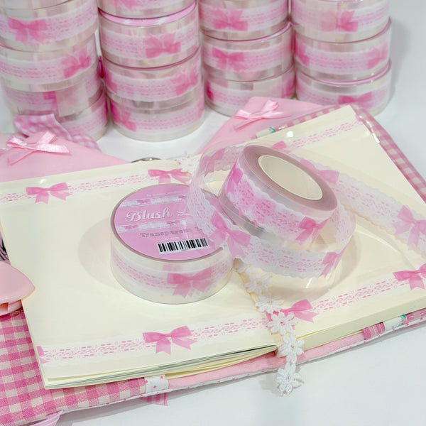 MINS STUDIOS Blush Lace Transparent Tape
