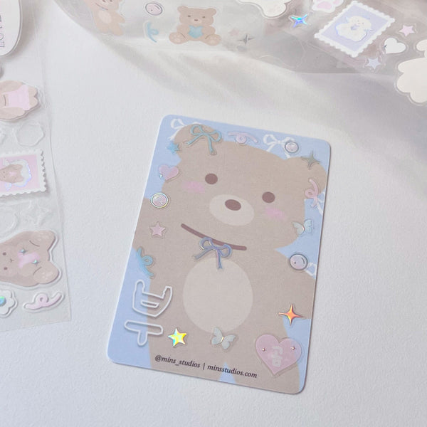 MINS STUDIOS Boo Bear Sticker Roll