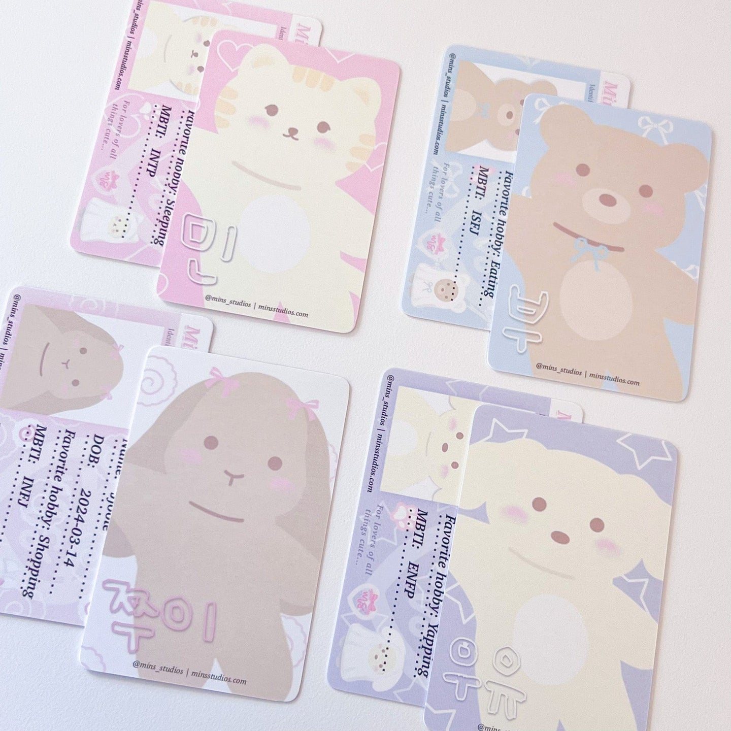Character Photocard Set – Mins Studios