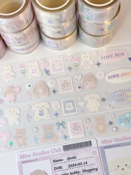 MINS STUDIOS Boo Bear Sticker Roll