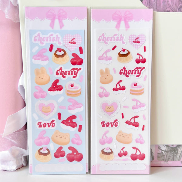 MINS STUDIOS Cherish Cherry Deco Sticker