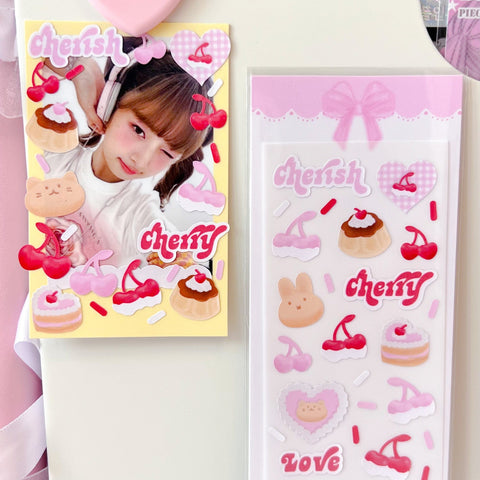 MINS STUDIOS Cherish Cherry Deco Sticker
