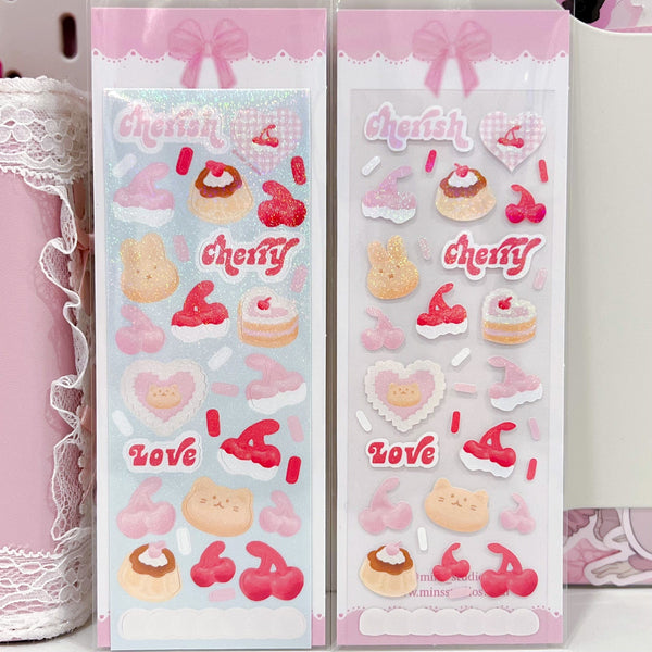MINS STUDIOS Cherish Cherry Deco Sticker
