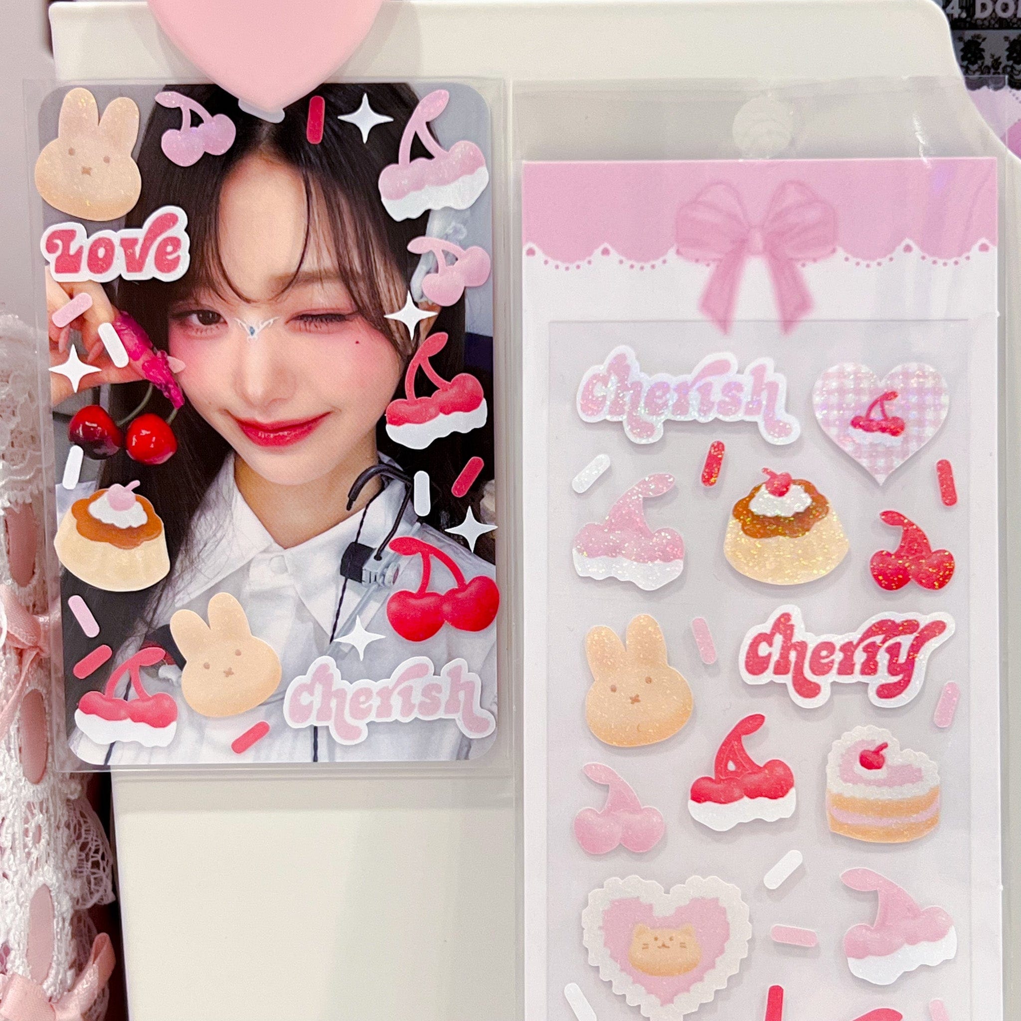 MINS STUDIOS Cherish Cherry Deco Sticker