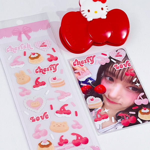 MINS STUDIOS Cherish Cherry Deco Sticker
