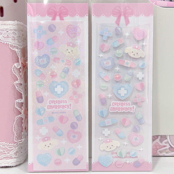 MINS STUDIOS Cuteness Emergency Deco Sticker