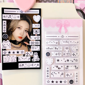 MINS STUDIOS Emoticon Deco Sticker