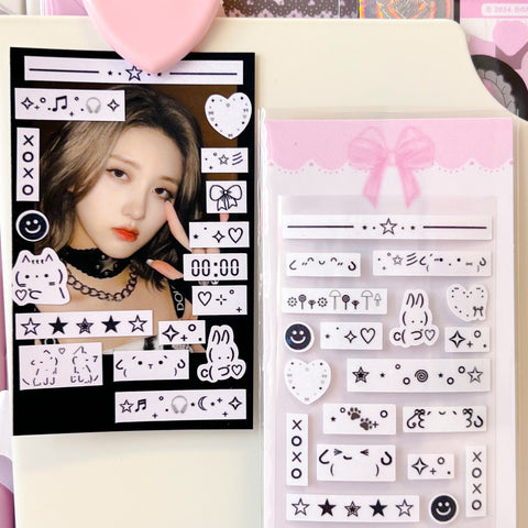 MINS STUDIOS Emoticon Deco Sticker