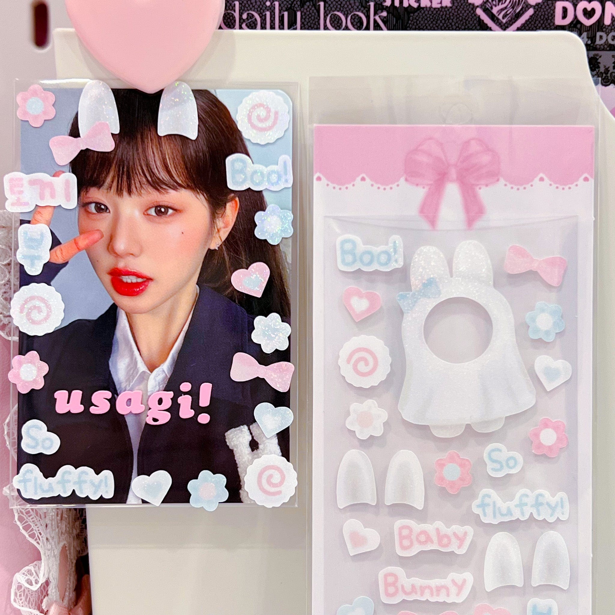 MINS STUDIOS Ghost Bunny Deco Sticker